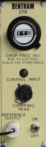 218M modular optical chopper with chopper wheels and control unit