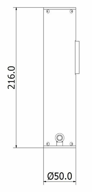 CL-Hg mercury-lamp calibration reference standard side dimensions