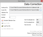 BenWin+ spectral acquisition software data correction