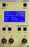 496 modular DSP lock-in amplifier unit