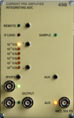 498 modular hybrid AC current pre-amplifier-DC nanoammeter unit