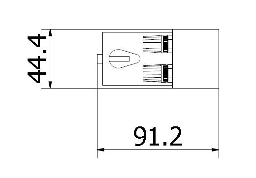 CL2-RI halogen radiant intensity reference top dimensions