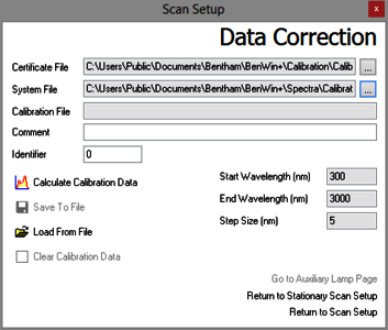 BenWin+ data correction function